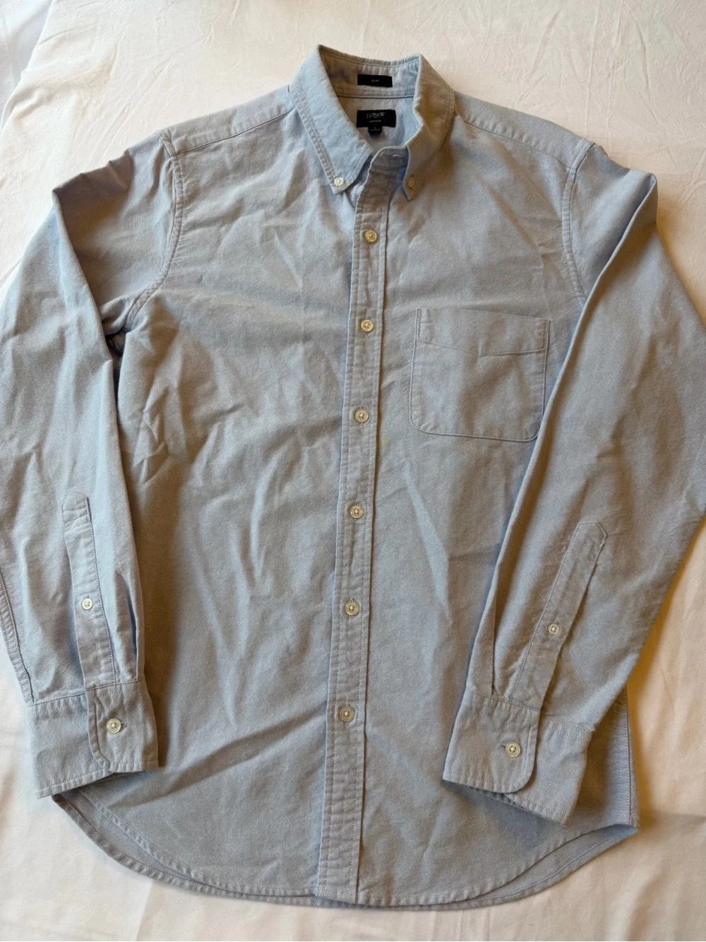 J. Crew Pale Blue Oxford Button-Down Shirt